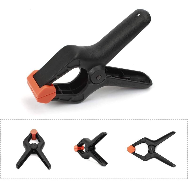 Plastic Spring Clamps, 8 Pieces, Opening Up To 25.4Mm, Clamp For Decoration, Woodworking And Photography V1188-MS-227-0635