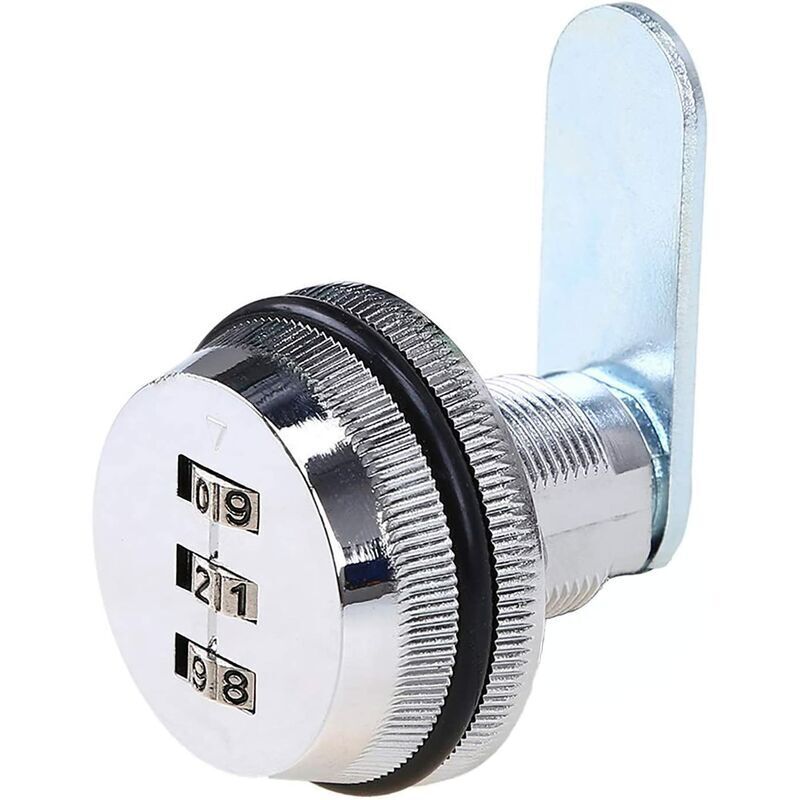Code Lock Digital Drawer Cabinet Coded Lock Mechanical 3 Digit Combination Code Zinc Alloy For Cabinet V1188-MS-227-0638