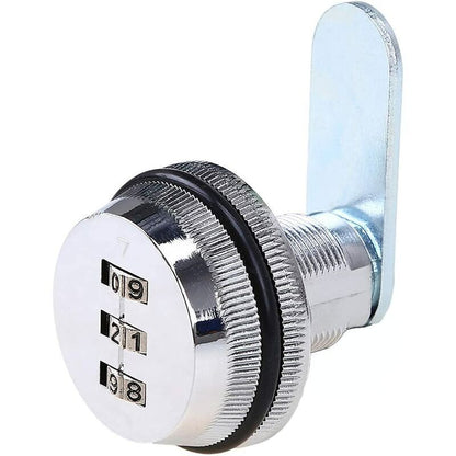 Code Lock Digital Drawer Cabinet Coded Lock Mechanical 3 Digit Combination Code Zinc Alloy For Cabinet V1188-MS-227-0638