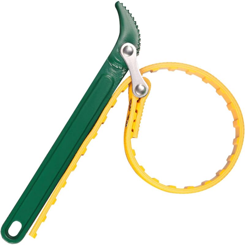 Oil Filter Strap Wrench - 8 Inch Multi-Function Rubber Strap Wrench Bottle Opener Ratchet Wrench Adjustable V1188-MS-227-0640