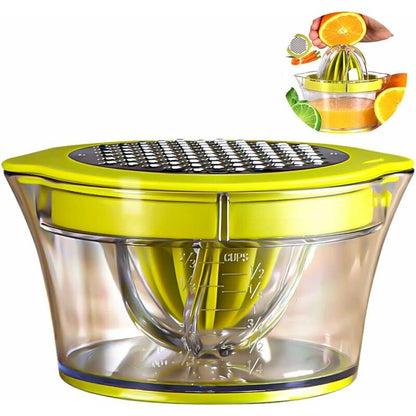 Multifunction Manual Juicer, 4 In 1 Citrus Juicer For Oranges, Lemons, Citrus Fruits, With 2 Reamers, Engraved V1188-MS-227-0645