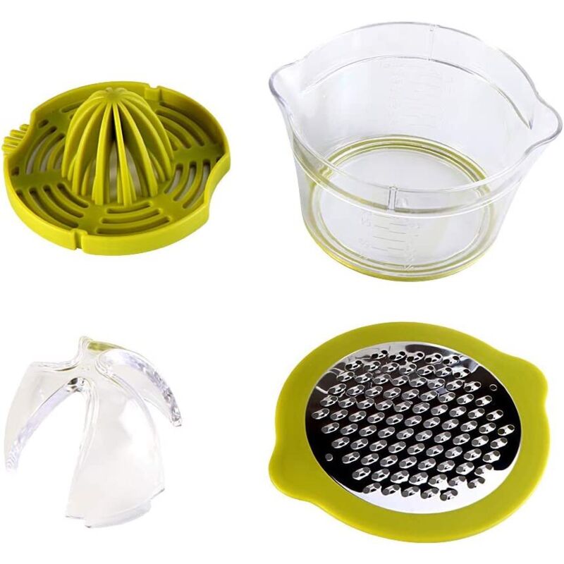 Multifunction Manual Juicer, 4 In 1 Citrus Juicer For Oranges, Lemons, Citrus Fruits, With 2 Reamers, Engraved V1188-MS-227-0645