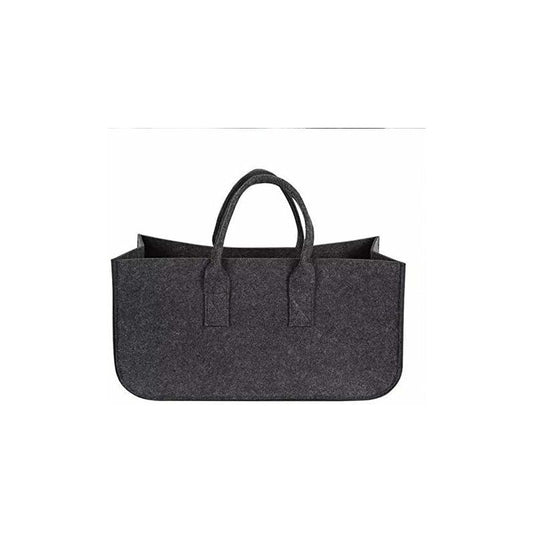 1 pcs Log Bag Felt Bag Wood Log Basket Wood Storage Bag For Logs DArk Grey 50X25X25Cm V1188-MS-227-0646