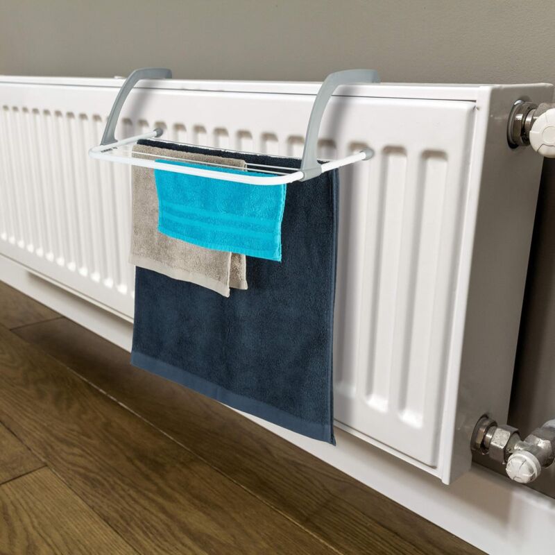 Clothes Dryer - Hanging Clothes Airer For Radiator And Balcony, Small Size, Large 3M Drying Capacity, White, V1188-MS-227-0652