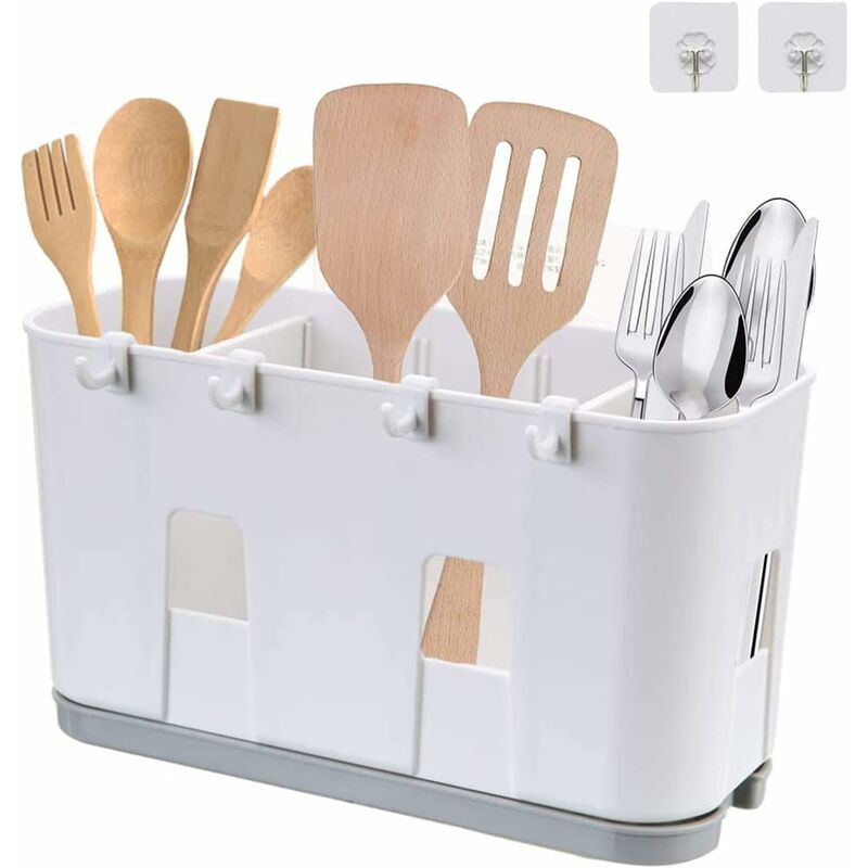 Kitchen Utensil Drainer, Knife And Fork Spoon Drainer, Sink Drying Basket V1188-MS-227-0653