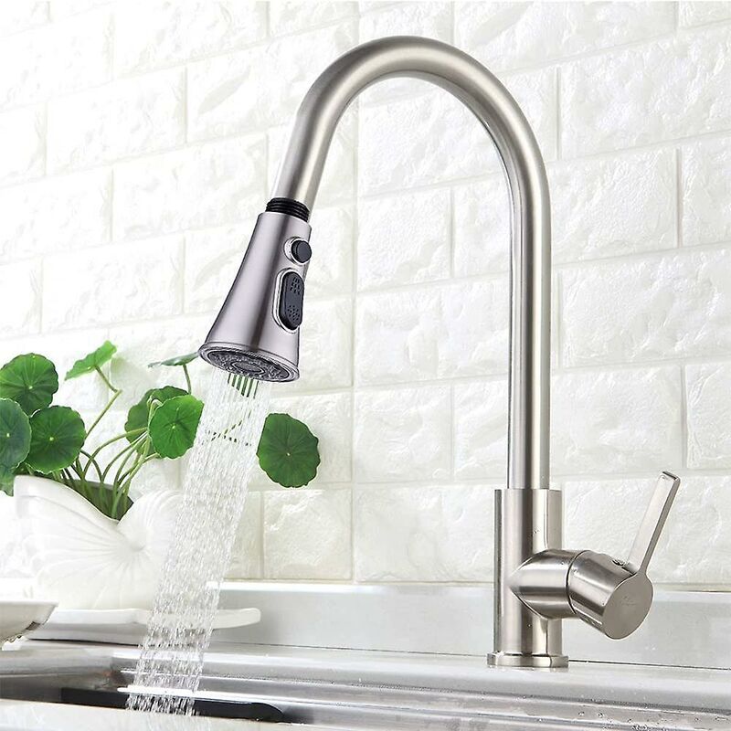 Kitchen Faucets Shower Head Replacement Head For Mixer Tap, Shower Head Shower Head 2 Jets Chrome Kitchen V1188-MS-227-0655