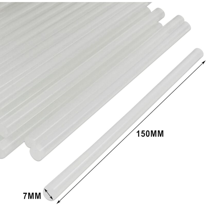 Hot Glue Sticks 7X150Mm Clear Adhesive For 7Mm Hot Glue Gun - Pack Of 36 V1188-MS-227-0662