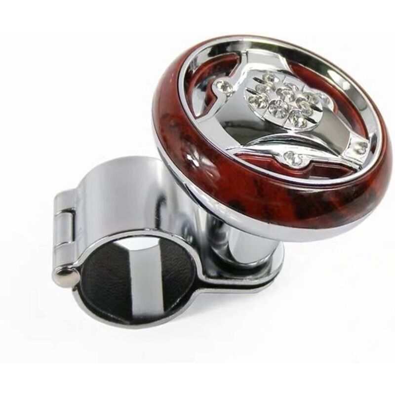 Universal Car Truck Steering Wheel Assist Knob Ball Spinner Tractor Handle - Plating V1188-MS-227-0667