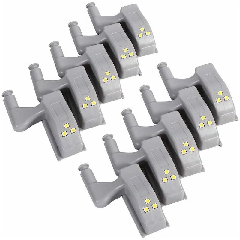 10 pcs LED Hinge Sensor Light For Cupboard Wardrobe Kitchen Night Lamp Wardrobe Cabinet Night Light V1188-MS-227-0668