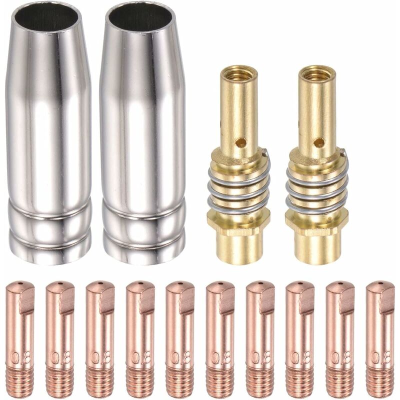 Melt Inert Gas (Mig) Welding Torch Accessory Kit 0.8Mm Conductive Contact Tip Nozzle Connection Bar 15Ak V1188-MS-227-0669