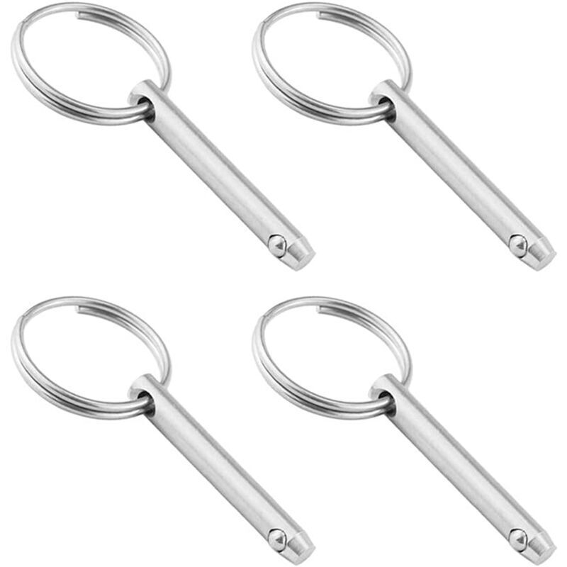 4 pcs Quick Release Ball Pins, 316 Stainless Steel 6.3Mm Diameter Quick Release Pins With Spring Loaded Ball V1188-MS-227-0670
