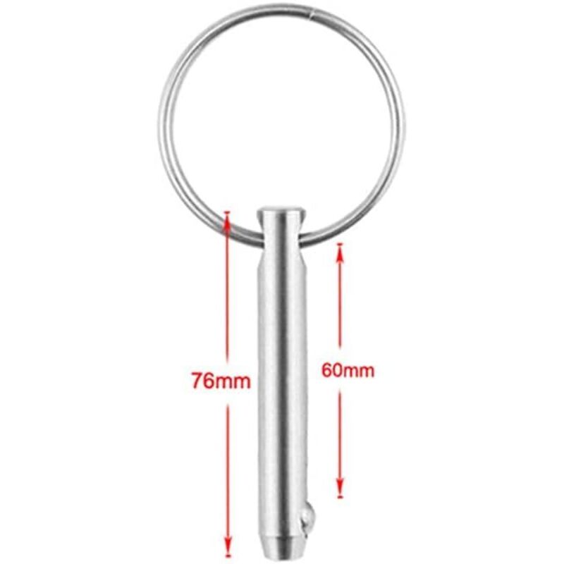 4 pcs Quick Release Ball Pins, 316 Stainless Steel 6.3Mm Diameter Quick Release Pins With Spring Loaded Ball V1188-MS-227-0670