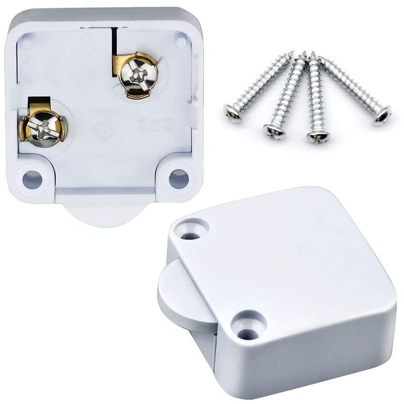 2 pcs Cabinet Cupboard Switch 2A/250V Automatic Switch Cupboards For Applies To Various Lighting Fixtures And V1188-MS-227-0677