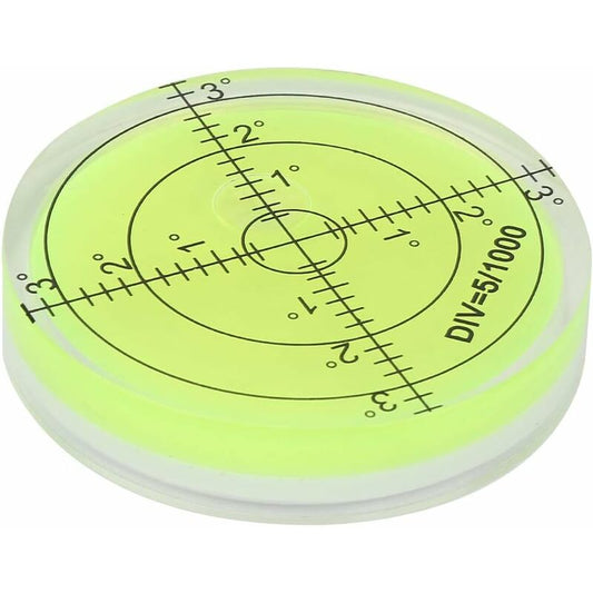 ROund Spirit Level, 60Mm Diameter Measuring Tool, ROund Bubble Level With Scale For Balancing Camera Equipment V1188-MS-227-0684