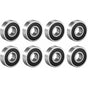 8 pcs Deep Groove Ball Bearing 6000Rs Two Sealed 10X26X8Mm Carbon Steel V1188-MS-227-0685