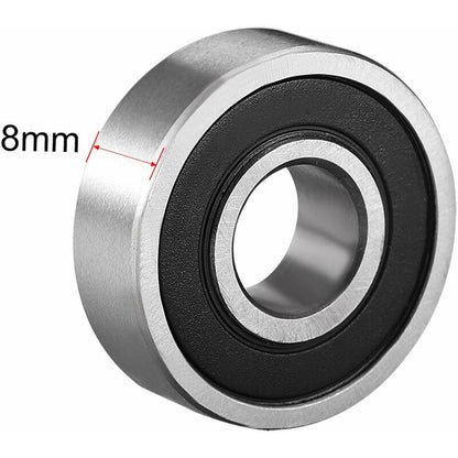 8 pcs Deep Groove Ball Bearing 6000Rs Two Sealed 10X26X8Mm Carbon Steel V1188-MS-227-0685