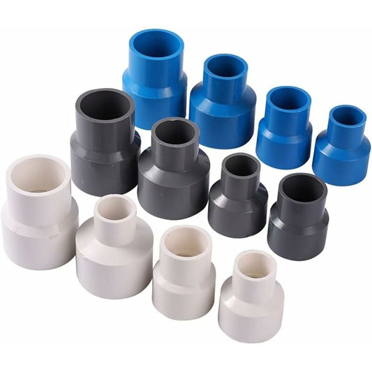 Pvc Straight Reducer Adapter For Garden Greenhouse Farm Water Supply Pipes (Id 40Mm To 20Mm, Grey) V1188-MS-227-0687