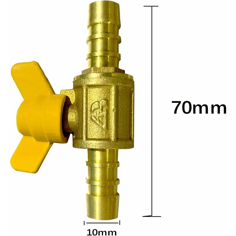 Two Way Barbed Ball Valve (For 10Mm-11Mm Id Pipe) V1188-MS-227-0689