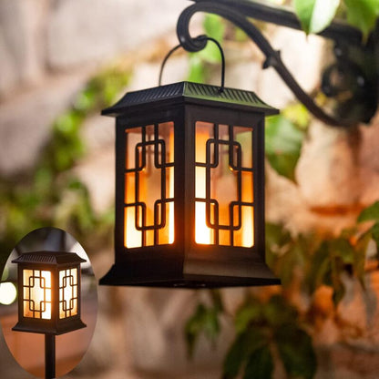 Outdoor Solar Light, Outdoor Solar Lantern Garden, Solar Lantern Two Working Modes Flashing/Warm Solar Torch V1188-MS-227-0693