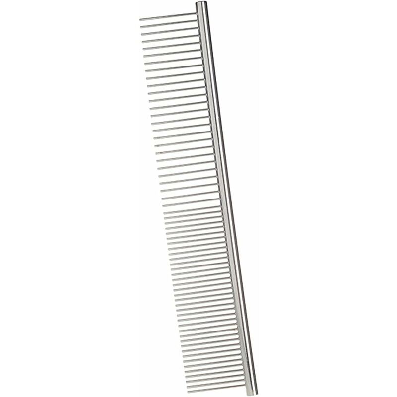 Stainless Steel Dog Comb Pet Grooming Brush Grooming Tools For Small Medium Large Animals Cats Horses (S) V1188-MS-227-0696