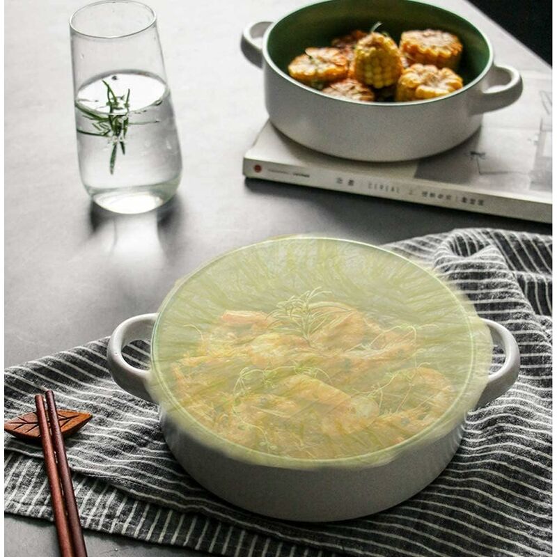 60 Pieces Food Bowl Covers Colorful Food Cover Reusable Elastic Storage Plastic Bowl Covers Dish Plate Covers V1188-MS-227-0699