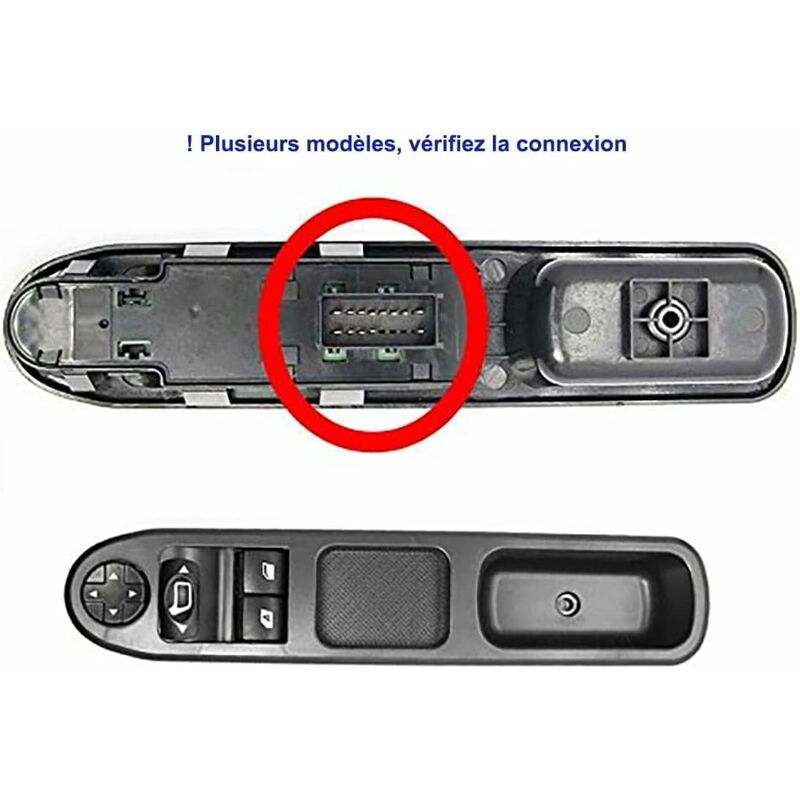 Window Regulator Front Left Mirror Compatible Peugeot 207 Citroen C3 6554.Qc Control Button V1188-MS-227-0703