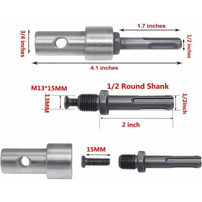 Garden Auger Power Drill Adapter For Corded Drill And Cordless Drill, Sds Plus Thread Keyless Chuck ROund V1188-MS-227-0705
