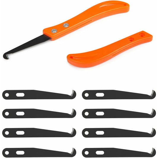 2 pcs Caulking Joint Cleaner Knife + 10 Replaceable Blades - Wall Tile Joint Renovation V1188-MS-227-0706