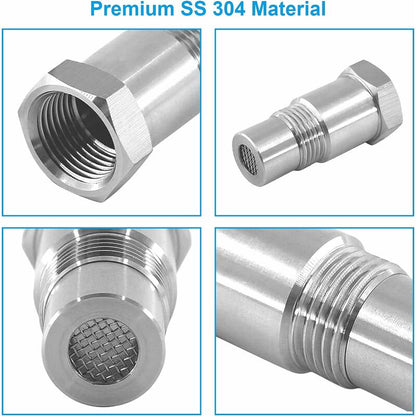 2 pcs Oxygen Sensor Extender Spacer Extension For Car Engine Exhaust Systems M18 X1.5, 45Mm Lambda Sensor V1188-MS-227-0707