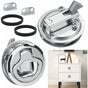 2 pcs Zinc Alloy Flush Hatch Latch Boat Hatch Latch Boat Pull Latch Flush Hatch Latch Lock For Furniture, V1188-MS-227-0711