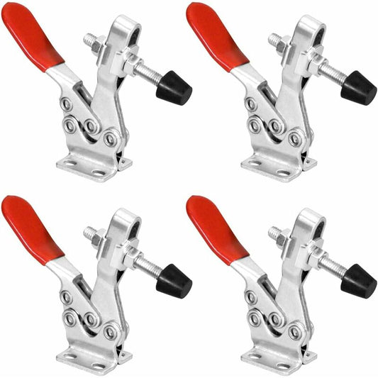 20326 225D Quick Release Horizontal Toggle Clamp - 500 Lb Holding Capacity With Rubber Pressure Tip, 4Pk V1188-MS-227-0712