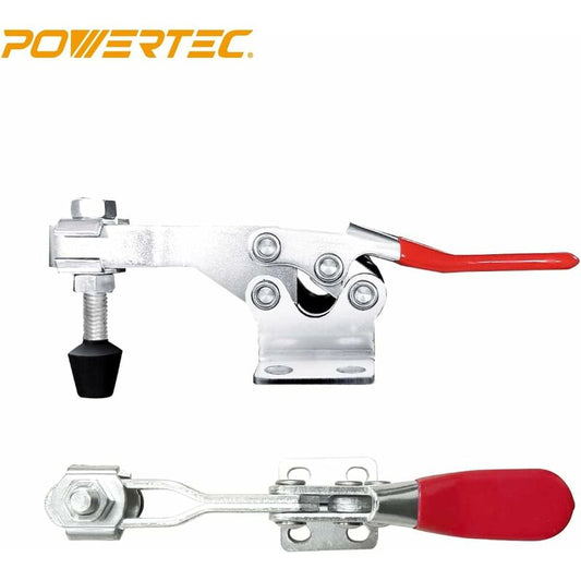 20326 225D Quick Release Horizontal Toggle Clamp - 500 Lb Holding Capacity With Rubber Pressure Tip, 4Pk V1188-MS-227-0712
