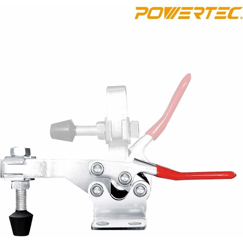 20326 225D Quick Release Horizontal Toggle Clamp - 500 Lb Holding Capacity With Rubber Pressure Tip, 4Pk V1188-MS-227-0712