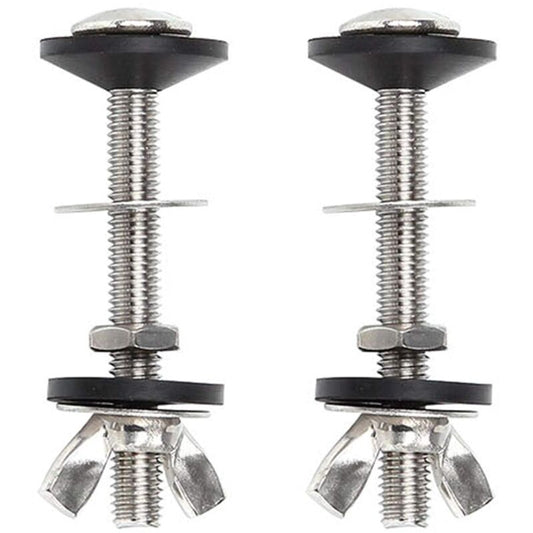 Toilet Bolt Tank To Bowl Bolt Kit, 2 pcs Screw Cassette Kit, Universal Stainless Steel Toilet Fixing, Easy To V1188-MS-227-0716