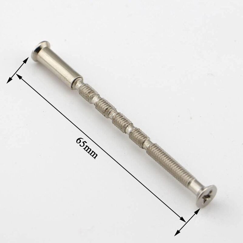 4 Universal M4 Bolts And Sleeves For Door Handle ROsettes, Nickel V1188-MS-227-0723