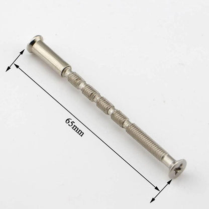 4 Universal M4 Bolts And Sleeves For Door Handle ROsettes, Nickel V1188-MS-227-0723