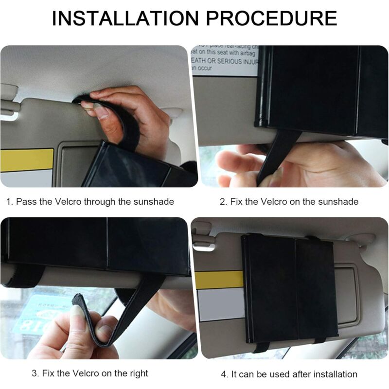 Car Vanity Mirror Universal Sun Visor Mirror Tri-Fold Design Folding Vanity Mirror Cosmetic Makeup Mirror V1188-MS-227-0733
