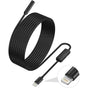 Endoscope For Iphone, Inspection Camera With 7.9Mm Lens For Iphone&Ipad, 5M Semi-Rigid Cable Borescope Ip68 V1188-MS-227-0737