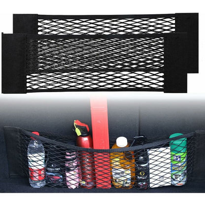 [2 Pack] Car Trunk Net, Trunk Storage Net, Large Size 80 X 25 Cm, Bottles, Groceries, Storage Add On V1188-MS-227-0741