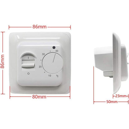 Manual Electric Underfloor Heating ROom Thermostat With Sensor Ac 220V 16A, Mechanical Underfloor Heating V1188-MS-227-0744