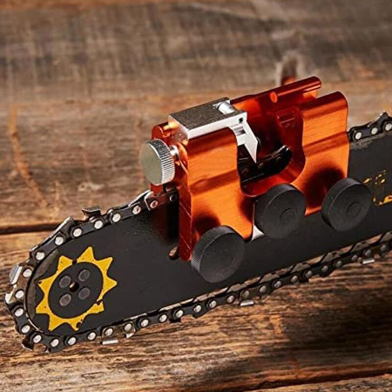 Chainsaw Chain Sharpening Jig, Teeth Sharpener Chainsaw Sharpening Kit Aluminum Alloy Chainsaw Sharpening Set V1188-MS-227-0746