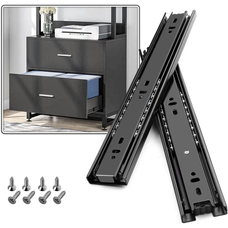 Drawer Slide With DAmper Drawer Slide 45Kg Load Capacity With Ball Bearing 1 Pair V1188-MS-227-0748