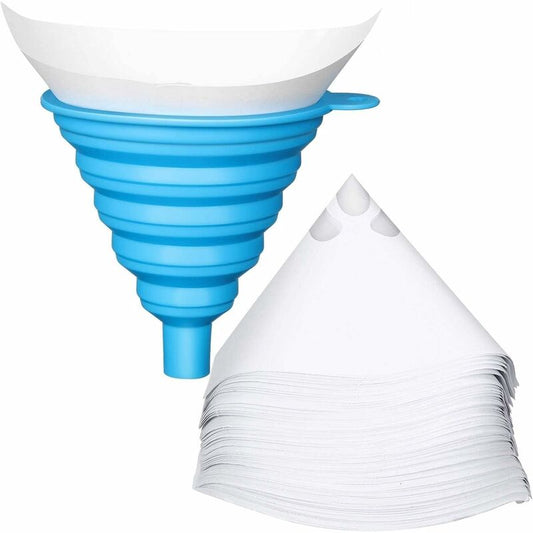 200 pcs Nylon Conical Paint Filter For Car Paint With Silicone Funnel Filter For Filtering Car Lacquers V1188-MS-227-0752