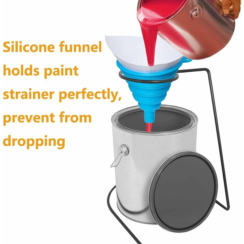 200 pcs Nylon Conical Paint Filter For Car Paint With Silicone Funnel Filter For Filtering Car Lacquers V1188-MS-227-0752