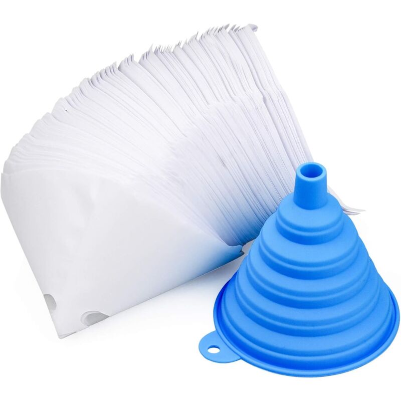 200 pcs Nylon Conical Paint Filter For Car Paint With Silicone Funnel Filter For Filtering Car Lacquers V1188-MS-227-0752