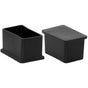 8 Pack Rectangular Non-Marking Pvc Chair Leg Caps 30Mm X 50Mm (1-3/16" X 2") V1188-MS-227-0756