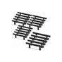 20 pcs Black Furniture Handle Black Kitchen Cabinet Handle T Handles Black Drawer Cupboard Center Distance V1188-MS-227-0768