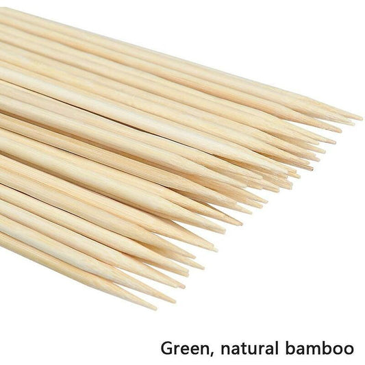 100 Pieces Wooden Skewers, 30Cm Bamboo Skewers Sticks, Skewers For Fruit, Cocktail, Bbq And Vegetables V1188-MS-227-0772