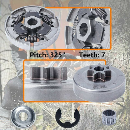 Clutch Drum .325 Clutch Drum Bearing Kit For Stihl Ms261C Ms271C Ms291C Ms240 Ms260 Ms270 Ms280 Chainsaw V1188-MS-227-0777