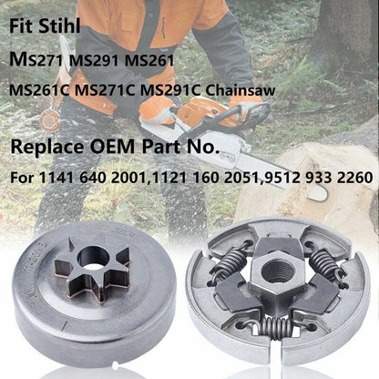 Clutch Drum .325 Clutch Drum Bearing Kit For Stihl Ms261C Ms271C Ms291C Ms240 Ms260 Ms270 Ms280 Chainsaw V1188-MS-227-0777